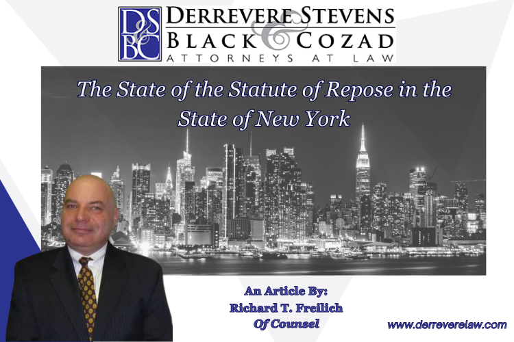 The State of the Statute of Repose in the State of New York