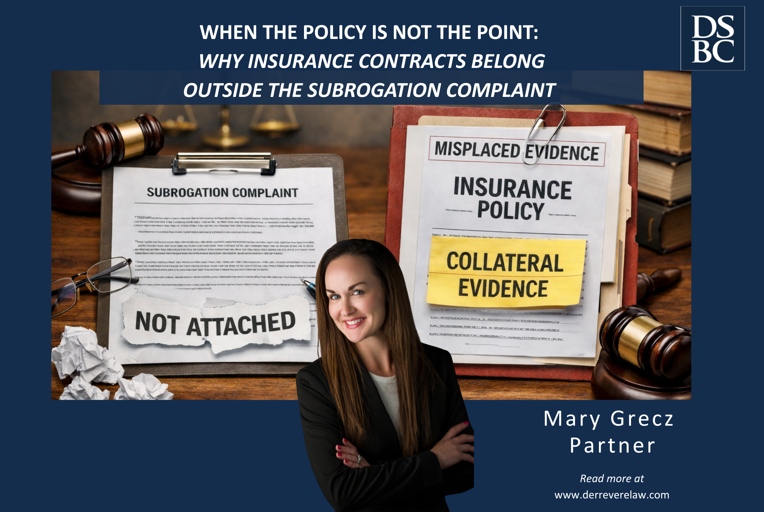 why insurance contracts belong outside subrogation complaint