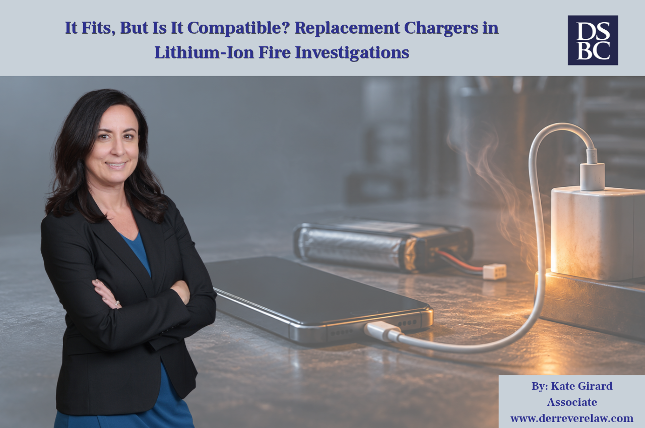 Replacement Chargers in Lithium-Ion Fire Investigations